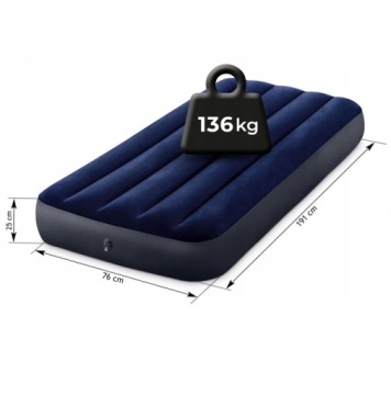 ОДИНОЧНЫЙ НАДУВНОЙ МАТРАС INTEX VELUR 191x76x25 64756 КРОВАТЬ