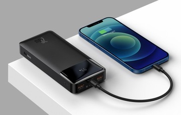 BASEUS POWERFUL FAST POWERBANK 10000 мАч 2XUSB-A USB-C QC 20 Вт С ДИСПЛЕЕМ