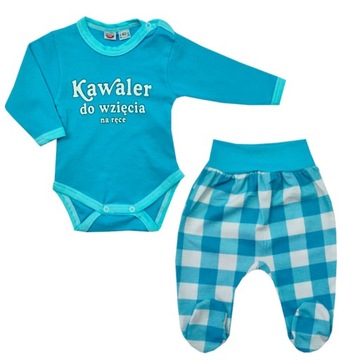 Komplet body+półśpioch 74 cm Kawaler