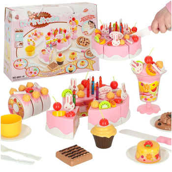 Tort urodzinowy do krojenia dla dzieci + akcesoria