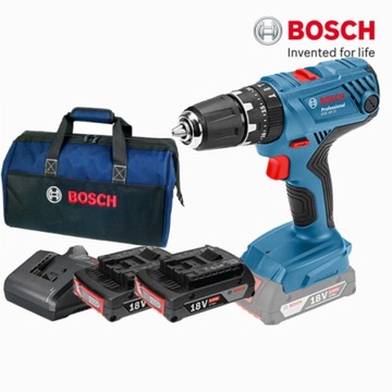 Bosch Wkrętarka Aku GSB 18V-21 2x2.0Ah + Torba