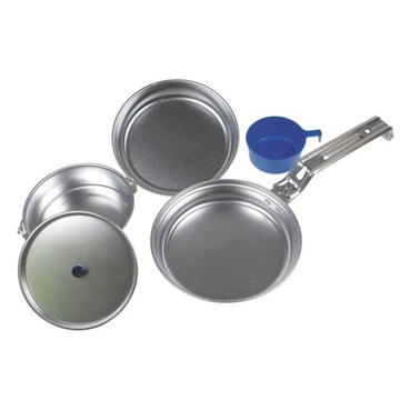 Aluminiowy zestaw naczyń turystycznych menażka MFH