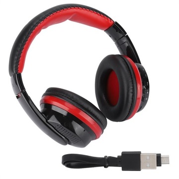 Słuchawki biurowe MX666 do komputera office , black red do iPhone'a