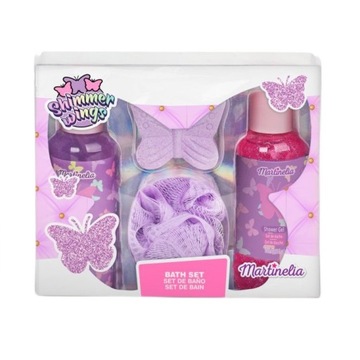 Martinelia Shimmer Wings Bath Set zestaw żel pod prysznic 100ml + błys P1