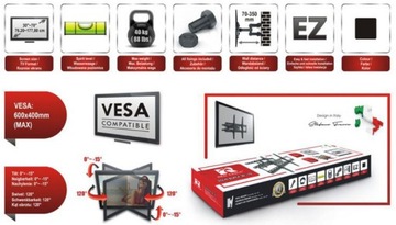 КРЕПЛЕНИЕ ДЛЯ ЖК-ТЕЛЕВИЗОРА ПОДВЕСКА ДЛЯ ТВ 30-70 ДЮЙМОВ