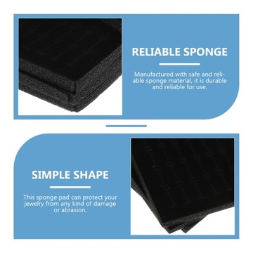 ПЕНОВАЯ ВСТАВКА ДЛЯ ГУБКИ ДЛЯ ШКАТУЛКИ ДЛЯ ЮВЕЛИРНЫХ УКРАШЕНИЙ 4 ШТ.