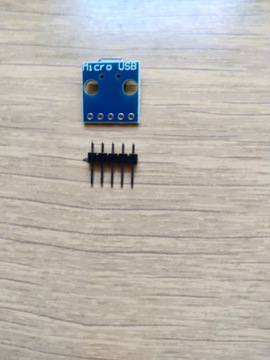 Micro USB DIP 5-контактный + адаптер с золотым контактом