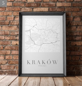 Краков Сувениры Плакаты Вавель Суконные ряды А4 карта