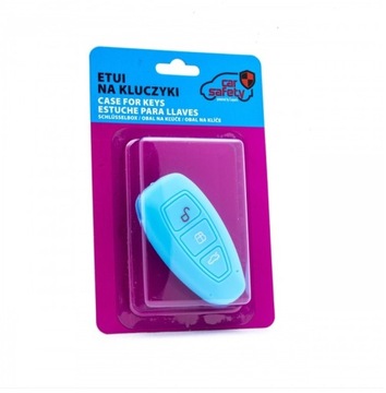 ETUI SILIKONOVÉ POTAH NA KLÍČEK FORD SVĚTLE MODRÝ