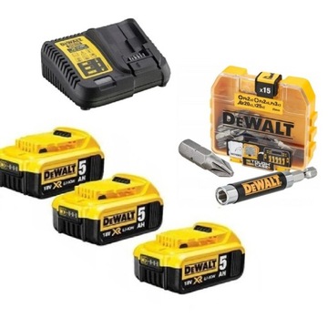 КОМБО-НАБОР DEWALT, 4 ИНСТРУМЕНТА 3X5AH 18V DCK