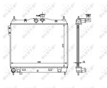 CHLADIČ HYUNDAI GETZ 1,0/1,3/1,4/1,6 NRF53361