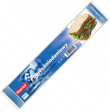 MASTER BIAŁY PAPIER ŚNIADANIOWY 40 ARKUSZY