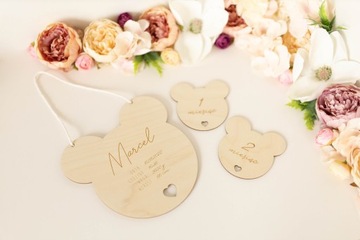 Karty Do Zdjęć Pierwszy Rok Tabliczki MIŚ 14 szt