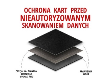 PUCCINI MU1705 3 Klasyczny skórzany portfel damski ochrona kart RFID