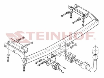 ODEPÍNACÍ ZAŘÍZENÍ(HÁK) TÁŽNÝ DO NISSAN NOTE E11 VAN 5 DRZ. 2006-2013 STEINHOF