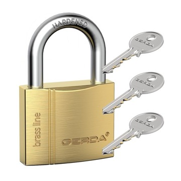 kłódka Gerda KMZ S30 - S3010A mosiężna