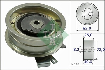 РОЛИК РЕМНЯ ГРМ VW 1.6/2.0 INA
