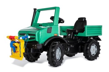 rollyUNIMOG Z WYCIĄGARKĄ PRZEDNIĄ DO PRAC LEŚNYCH | ROLLY TOYS | 038206