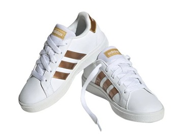 Buty damskie młodzieżowe sportowe białe adidas GRAND COURT 2.0 GY2578 40