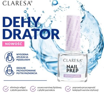 Claresa Nail Prep DEHYDRATOR DEGREASE для подготовки ногтей 5 мл