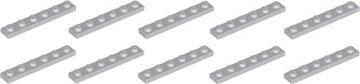 LEGO Płytka 1x6 Jasny Szary LBG 4211438 3666 10szt