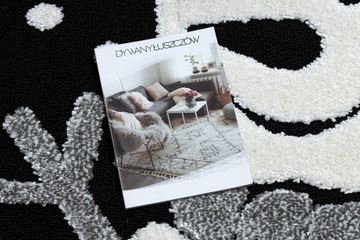 DYWAN DLA DZIECI 120x170cm BAŁWANEK czarny #GR4136