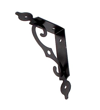 WSPORNIK KĄTOWNIK POD PÓŁKĘ OZDOBNY 110X145X25 CZARNY
