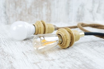 золотая оправа e14 с двумя кольцами и замком-пауком LOFT