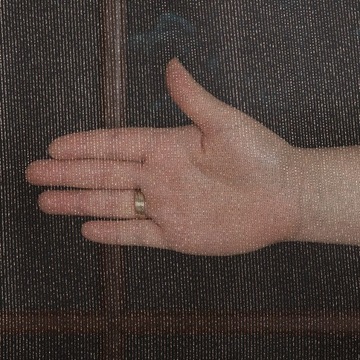 Черная штора с медной нитью и свинцом, 305 см на метр, блестящая.