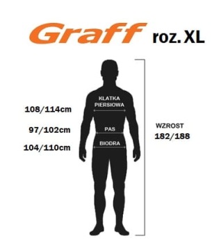 Размер дождевых штанов GRAFF FISHING. XL