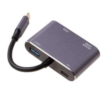 КОНЦЕНТР USB-C АДАПТЕР HDMI 4k VGA USB 3.0 PD