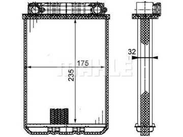 RADIÁTOR MERCEDES SL R230 3.0-6.2 01-12 R129 5.4 00-01