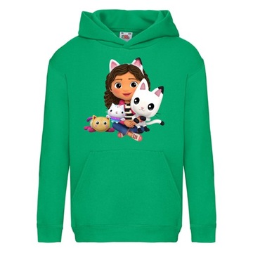 BLUZA KOCI DOMEK GABI Z KAPTUREM 116 cm 5-6 LAT