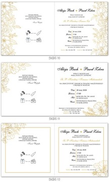 ГЕОМЕТРИЧЕСКИЕ ЧЕРНО-ЗОЛОТЫЕ свадебные приглашения