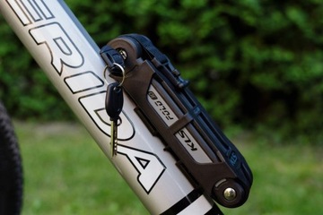 Велосипедный замок KLS Fold 30 серый 3,5мм 85см