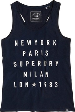 T933 SUPERDRY CITY LETTERS TOP KOSZULKA DAMSKA XL