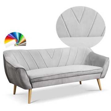 Sofa skandynawska Mia 3osobowa 180cm kanapa KOLORY