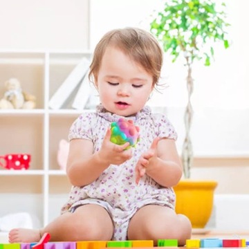 АНТИСТРЕССОВЫЙ МЯЧ ДЛЯ НАЖИМАНИЯ POP IT PUSH BUBBLE SENSORY BALL