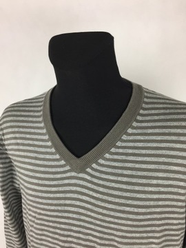 Gap sweter v-neck w paski L *PWB*