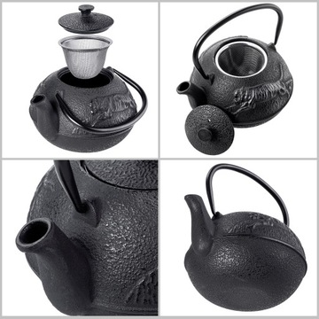ЧУГУННЫЙ КУВШИН 720 мл ЧАЙНИК ТРАВЫ ЧАЙНИК ЧЕРНЫЙ ЧАЙНИК