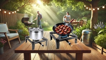 Mocny Taboret Gazowy 9kW – Stalowa Konstrukcja | Profesjonalny Palnik