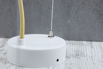 2m biała linka stalowa do lampy loftowej lampa belka lampa loft retro DIY