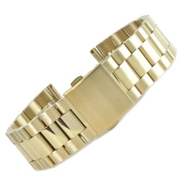 Bransoleta do zegarka ZŁOTA STALOWA 20mm m1