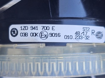 NOW.ORG. SKODA ROOMSTER OCTAVIA 1Z0 PRAVÝ HALOGEN W NÁRAZNÍK 1Z0941700E