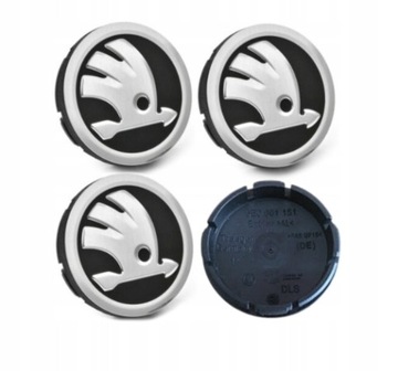 EMBLEMATY FELG DEKIELKI ZNACZKI KAPSLE SKODA 56MM
