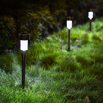 12x солнечные светодиодные наземные садовые лампы