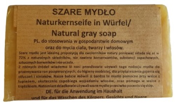MYDŁO SZARE NATURALNE DO CIAŁA WŁOSÓW GOSPODARCZE