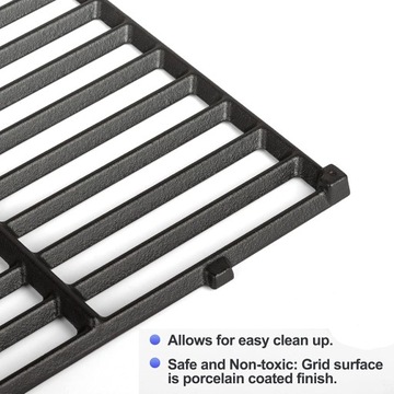 ЧУГУННЫЕ ПРИВИВКИ ДЛЯ ГАЗОВОГО ГРИЛЯ WEBER SPIRIT 300 44,5X30 СМ 2 ШТ.