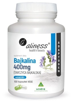 Aliness Bajkalina Extract 85% 400mg x 100 kaps.