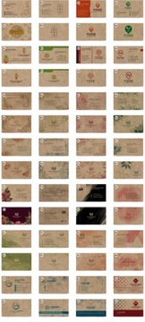ЭКО визитки эко визитки крафт x1000 +PROJ